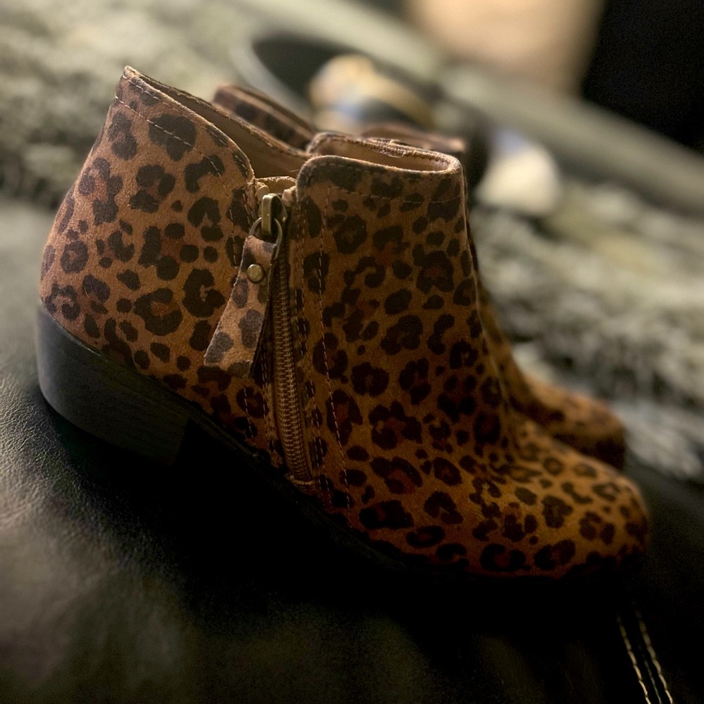 Leopard-print Low Boooties